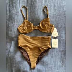NWT Acacia Bikini in Bear - Manhattan Top / Echo Bottom